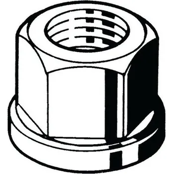 Matice Šestihranná matice s nákružkem DIN 6331 Nerezocel A4 70 M10 s=17