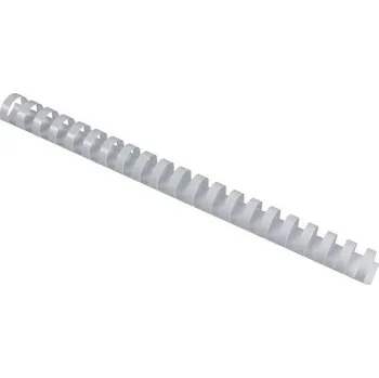 Vázací hřbet Plastový hřbet pro kroužkovou vazbu, bílý, 210 listů