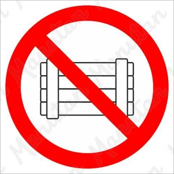 Kancelář Neodkládat neskladovat, samolepka 110 x 110 x 0,1 mm, inverzní