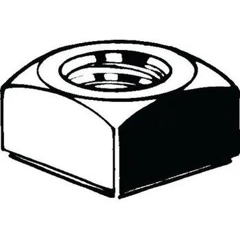 Spojovací materiál Čtyřhranná matice DIN 557 Ocel Pravý Pozinkované 5 M4