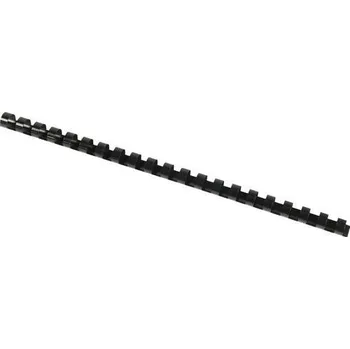 Vázací hřbet Plastový hřbet pro kroužkovou vazbu, černý, 105 listů