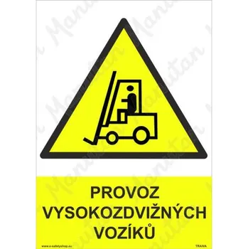 Kancelář Provoz vysokozdvižných vozíků, samolepka 210 x 297 x 0,1 mm A4