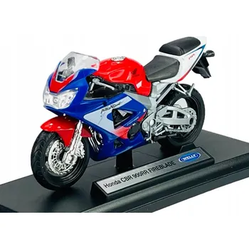 autíčko WELLY HONDA CBR 900RR FIREBLADE 1:18 MOTOCYKL NOVÝ MODEL 12164