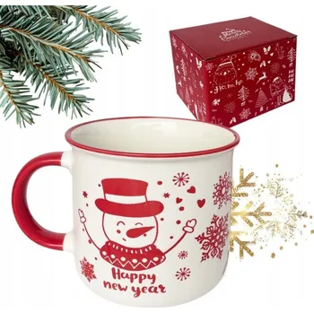 Hrnek Ecarla VÁNOČNÍ HRNKY KERAMICKÉ keramika 350 ml