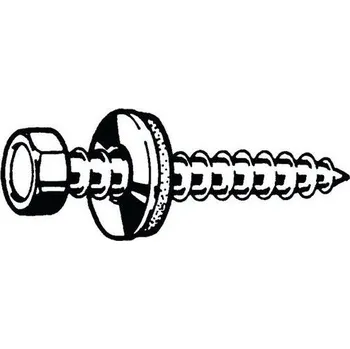 Spojovací materiál Střešní a čelní šroub s těsnícím kroužkem z elastomeru typ A Ocel Pozinkované A 6,5X19MM