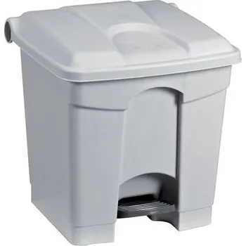 Odpadkový koš Plastový odpadkový koš Manutan Expert, objem 30 l, šedý