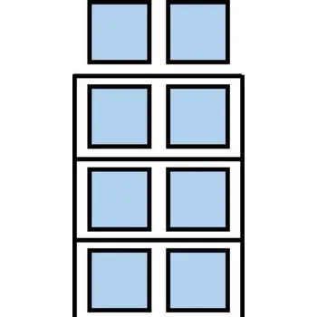 Dílenský regál Paletový regál Cell, základní, 399,6 x 180 x 75 cm, 7 800 kg, 3 patra, modrý