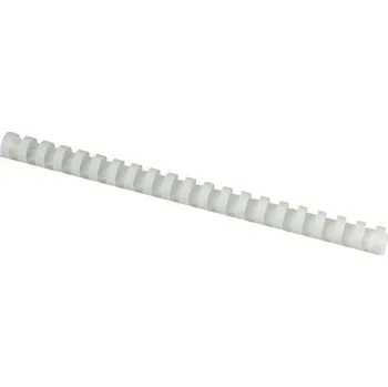 Vázací hřbet Plastový hřbet pro kroužkovou vazbu, bílý, 180 listů