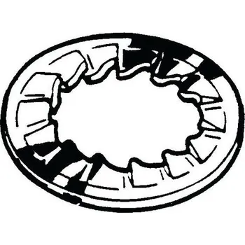 Dílna Pojistná vějířová podložka s vnitřním ozubením DIN 6798 J Nerezocel A4 M12