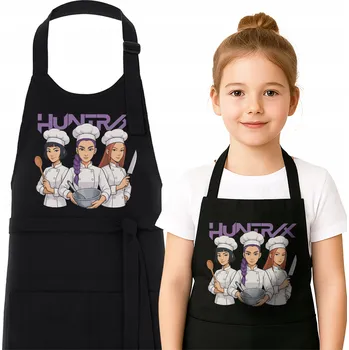 Kuchyňská zástěra HUNTRIX DĚTSKÁ ZÁSTĚRA DÁREK K-POP DEMON HUNTERS