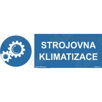 Kancelář Strojovna klimatizace, samolepka 210 x 80 x 0,1 mm