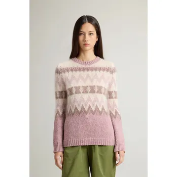 Dámský svetr SVETR WOOLRICH AZTEC SWEATER COGNAC