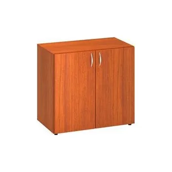 Nábytek Nízká široká skříň Alfa 500, 73,5 x 80 x 47 cm, s dvířky, dezén třešeň