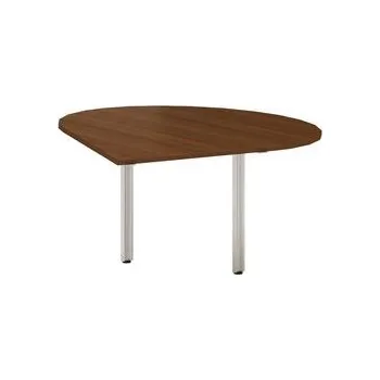 Stolová přístavba Alfa 100, 120 x 120 x 73,5 cm, kapka, pravé provedení, dezén ořech