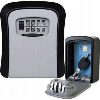 Trezor Schránka na klíče Przydasie.pl s mechanickým zámkem na kód, šedá