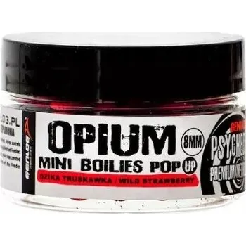 Boilies Genlog Opium Pop-Up kuličky 8mm - lesní Jahoda