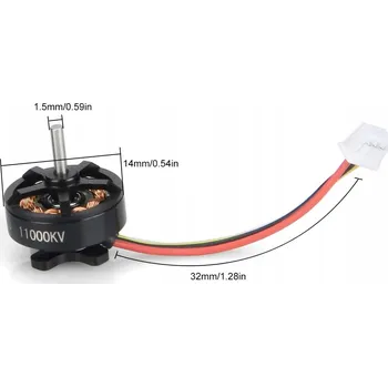 Dron Bezkartáčový motor pro dron, 1 kus BetaFPV 1103 W 11000KV_2S