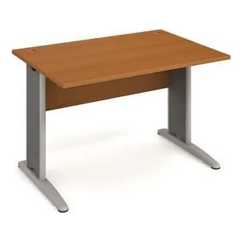 Kancelářský stůl Cross, 120 x 80 x 75,5 cm, rovné provedení, dezén třešeň