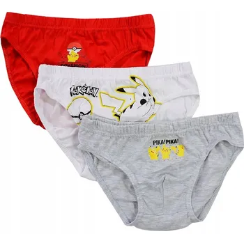 Chlapecké spodní prádlo Chlapecké slipy Pokémon 3 pack 116/128