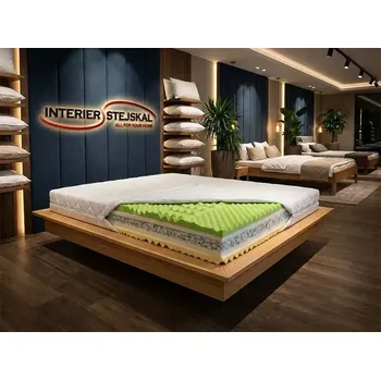 Matrace Interier-Stejskal | Česká ortopedická matrace DUO VISCO HARD 20cm s Paměťovou pěnou - Rozměr matrace 180x200