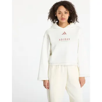 Dámská mikina Mikina adidas All Szn Loose Graphic Hoodie Off White L