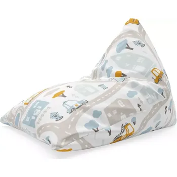 Sedací pytel Sablio Sedací vak Triangl Cestičky s dopravou: 120 x 100 x 100 cm