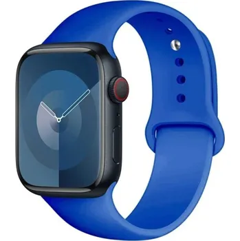 Ostatní příslušenství k chytrým hodinkám Silikonový řemínek pro Apple Watch Series 9 8 7 6 5 4 3 SE Ultra 2 38–40–41 mm S-M Vodotěsný pružný pásek pohodlné každodenní nošení svítivě modrá