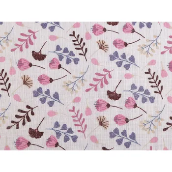 Bavlněná plenkovina / mušelín rostliny, střední, 3 růžová světlá