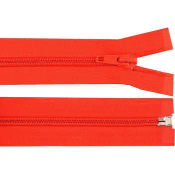 Zip Spirálový zip No 5 délka 40 cm bundový POL, malé, 336 oranžová neon