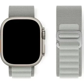 Sportovní nylonový řemínek Alpine Loop pro Apple Watch 40 mm 41 mm 42 mm 44 mm 45 mm 46 mm 49 mm Odolný pásek pro Series 1–10 SE Ultra šedá