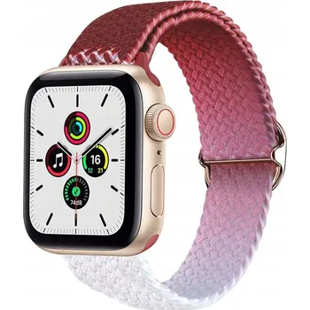 Řemínek na hodinky TKANÝ ŘEMÍNEK PRO APPLE WATCH 2 3 4 5 6 7 8 9 SE 38/40/41mm Ombre Růžový