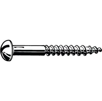 Šroub do dřeva s půlkulovou hlavou s drážkou DIN 96 Ocel Pozinkované 3,5X16MM