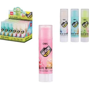 Kancelářské lepidlo Lepidlo DELI BUMPEES 8g tuhé gelové, mix, 24ks