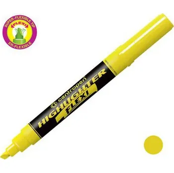 Zvýrazňovač Zvýrazňovač CENTROPEN 8542 FLEXI, žlutý