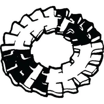 podložka Pojistná vějířová podložka s oboustranným ozubením typ DD NF E27-626 Pružinová ocel M5