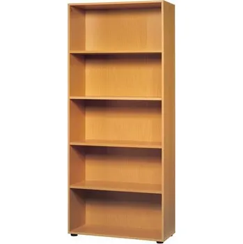 Nábytek Vysoká skříň Baron, 188 x 80 x 33 cm, otevřená, dezén buk