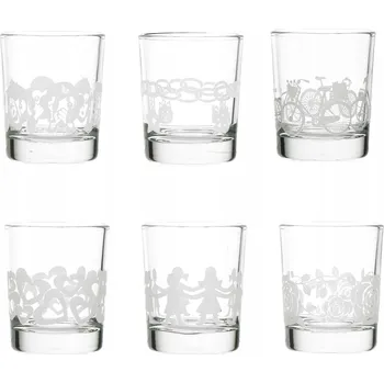 Sklenice Sklenice na vodku Porcellana Bianca Babila, bezbarvé, 50ml, 6 ks