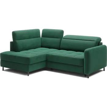 Sedací souprava Rohová sedací souprava Barea s pohyblivými opěrkami hlavy a kovovými nožkami - ELTAP lukso 35 208x100 cm