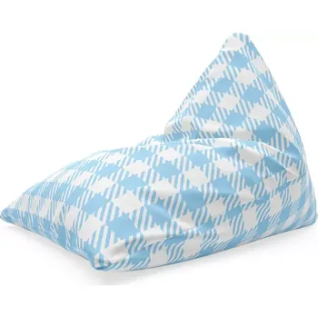 Sedací pytel Sablio Sedací vak Triangl Čtvercový vzor: 120 x 100 x 100 cm