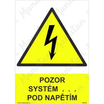 Kancelář Pozor systém pod napětím, plast 148 x 210 x 0,5 mm A5