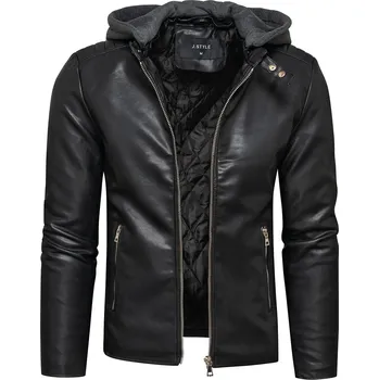 Pánský bomber Recea Pánská koženková bunda Mihal černá XXL