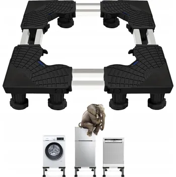 Praní a péče o prádlo PODSTAVEC POD PRAČKU LEDNIČKU SUŠIČKU ANTIVIBRAČNÍ NASTAVITELNÝ