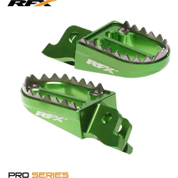 Nářadí na motocykly Opěrky nohou RFX Pro Series 2 (zelené) - Kawasaki KXF250/450 FXFR2010199GN