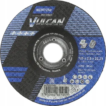 Řezný kotouč Řezný kotouč na kov Norton 66252925443 125 x 22,2 mm