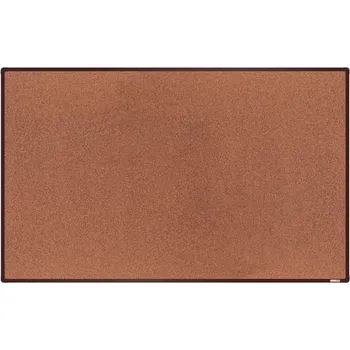 Kancelář Korková tabule boardOK, 200 x 120 cm, hnědá