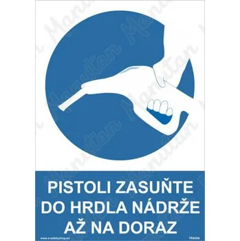 Kancelář Pistoli zasuňte do hrdla nádrže až na doraz, plast 148 x 210 x 0,5 mm A5