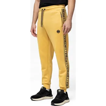 Pitbull pánské tepláky Oldschool TAPE LOGO žluté velikost M