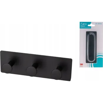 Věšák Háček bez vrtání Alsea černý