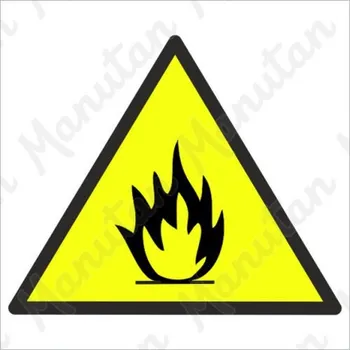 Kancelář Nebezpečí požáru, plast 210 x 210 x 0,5 mm