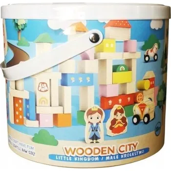 ostatní stavebnice Elefun Dřevěné Stavebnice Malé království – Postavte si Svět Dobrodružství!